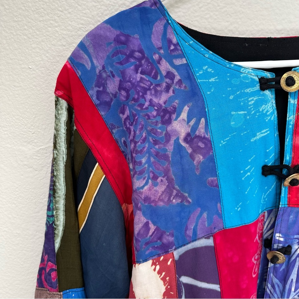 Colorful Patchwork Women's Jacket - Picture 2 of 14